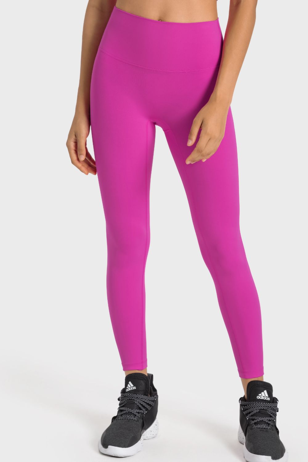 high-rise wide waistband yoga leggings