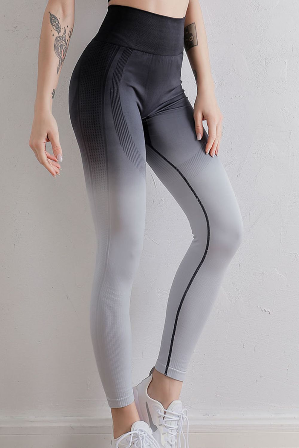 gradient high waist sports leggings