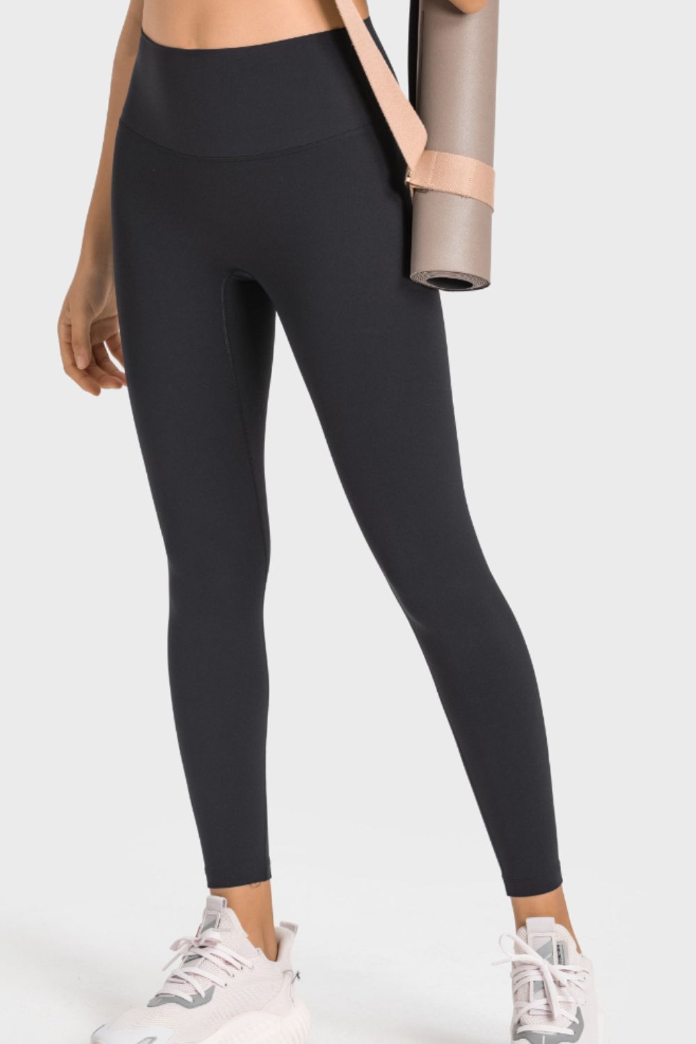 high-rise wide waistband yoga leggings