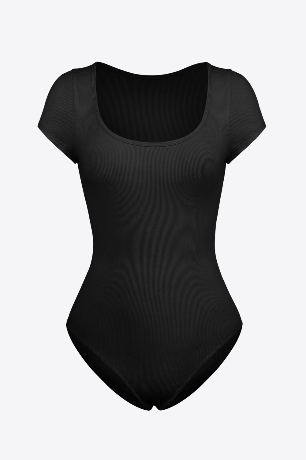 scoop neck short sleeve bodysuit