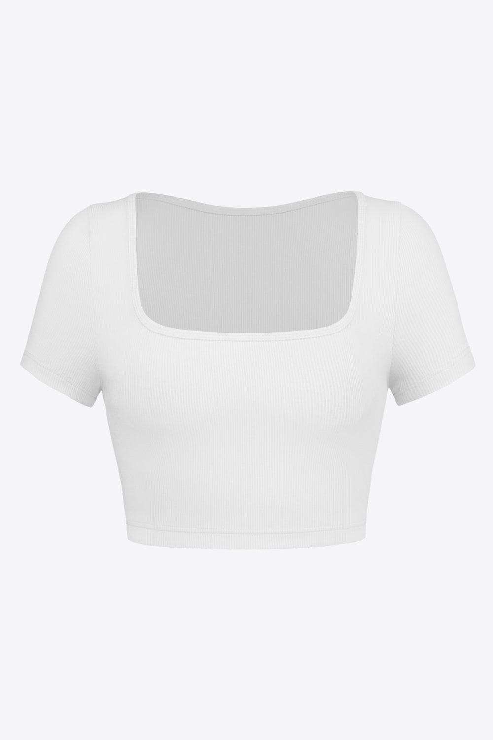 square neck ribbed crop top