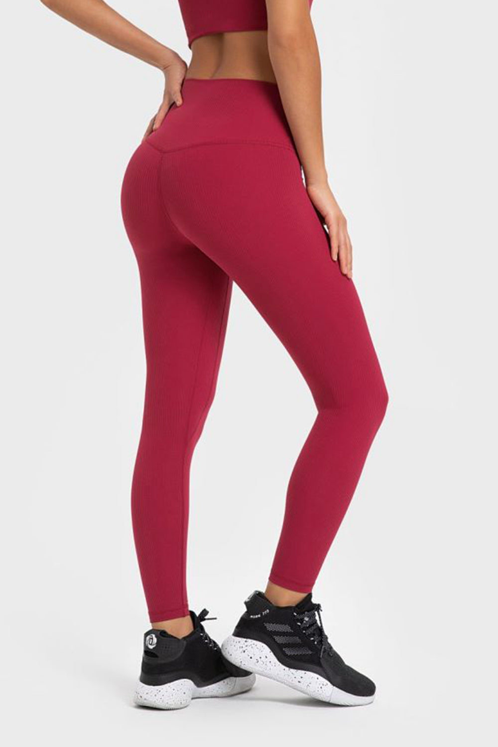 highly stretchy wide waistband yoga leggings