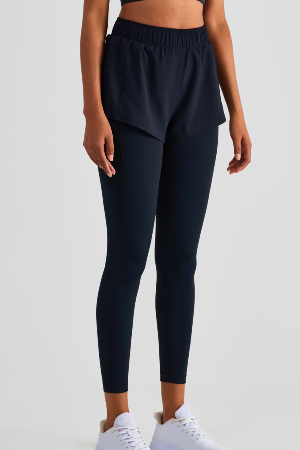 elastic waist sports leggings