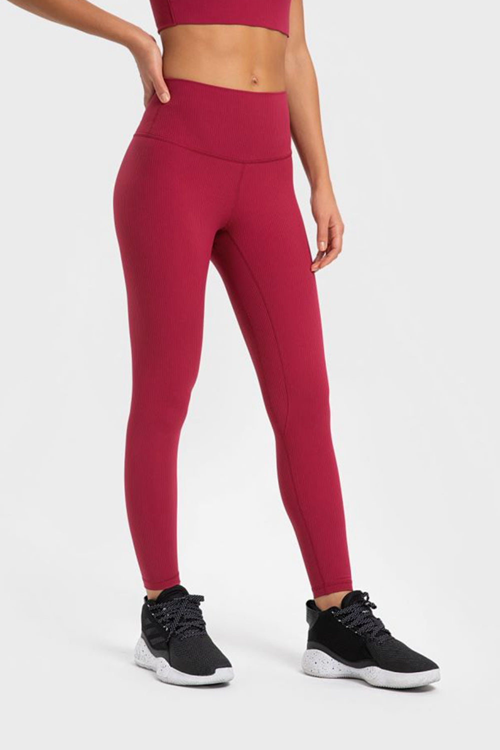 highly stretchy wide waistband yoga leggings