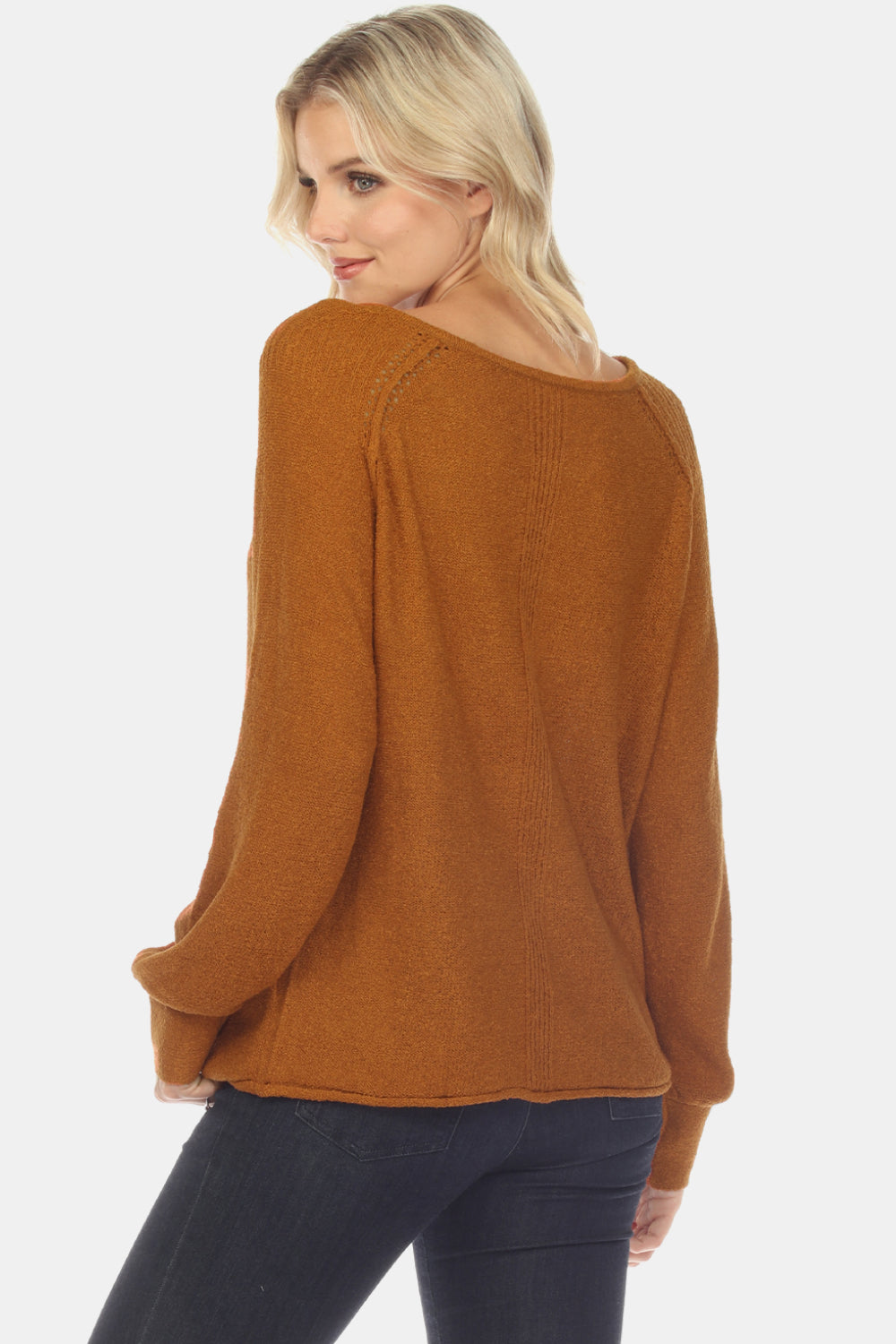 round neck raglan sleeve sweater