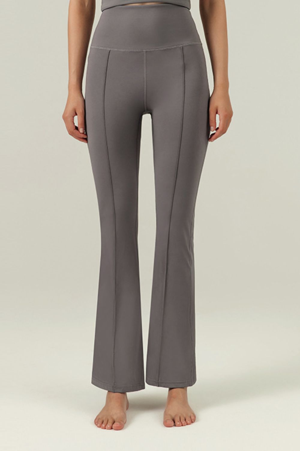 center seam sports flare pants