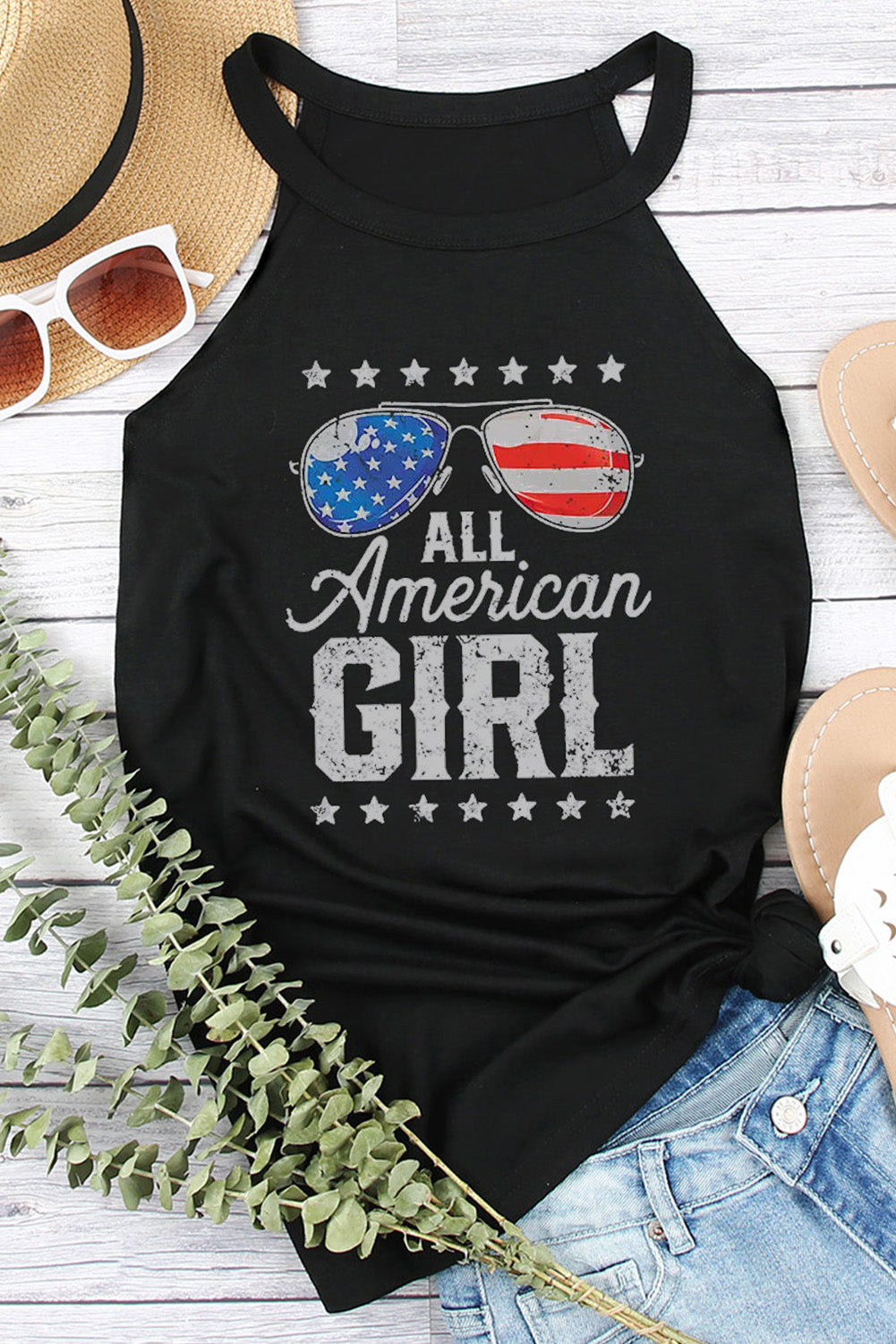 all american girl graphic tank