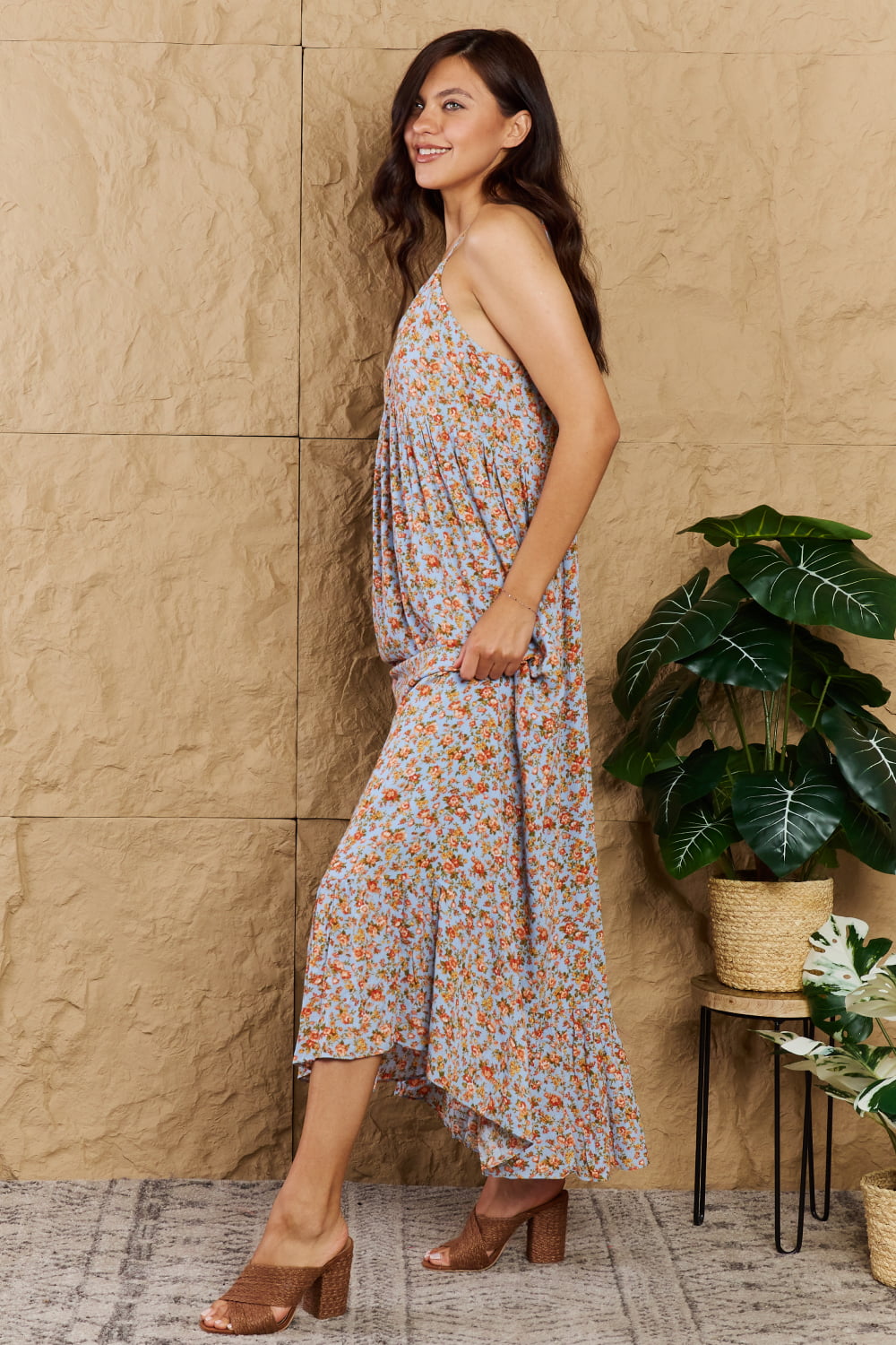 heyson take your chances full size floral halter neck maxi dress