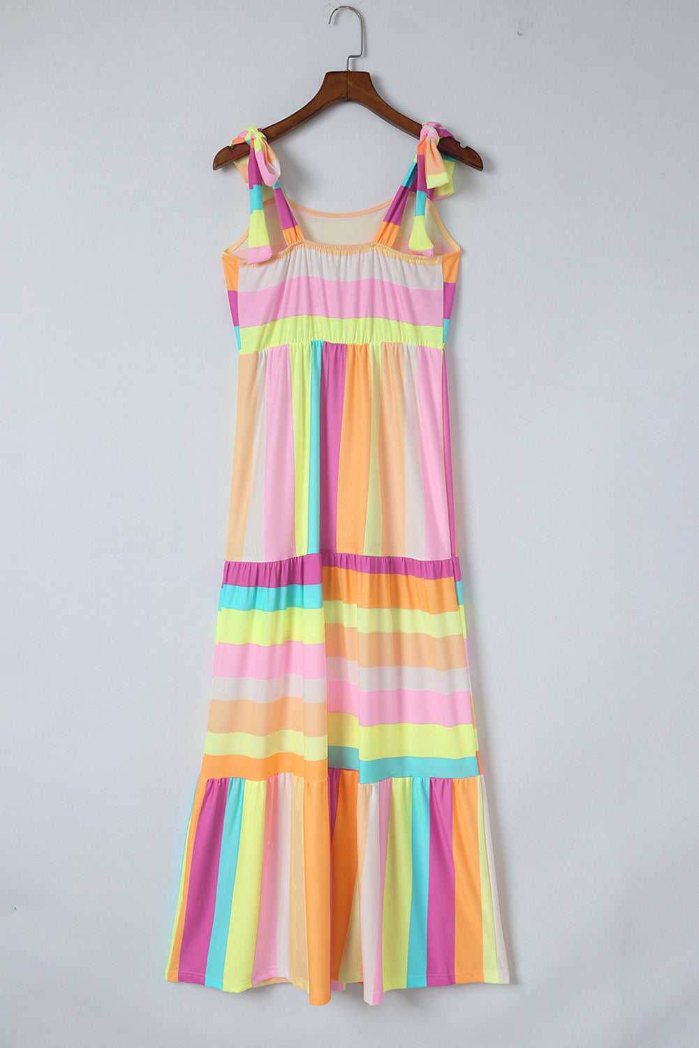 striped sleeveless maxi dress