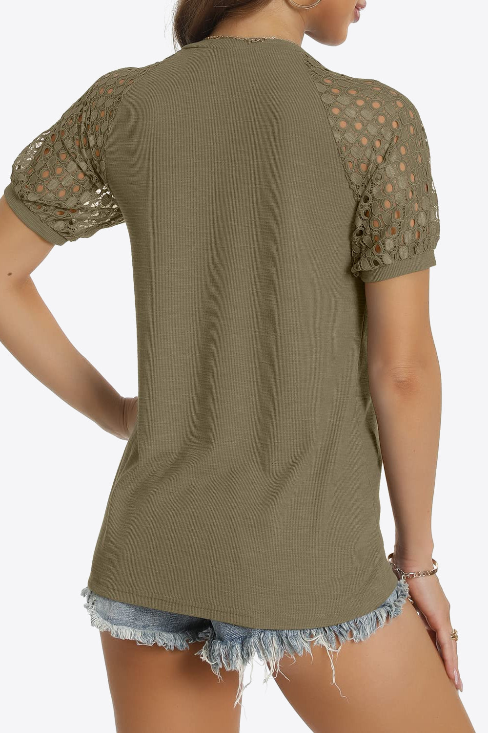 short sleeve v-neck tee
