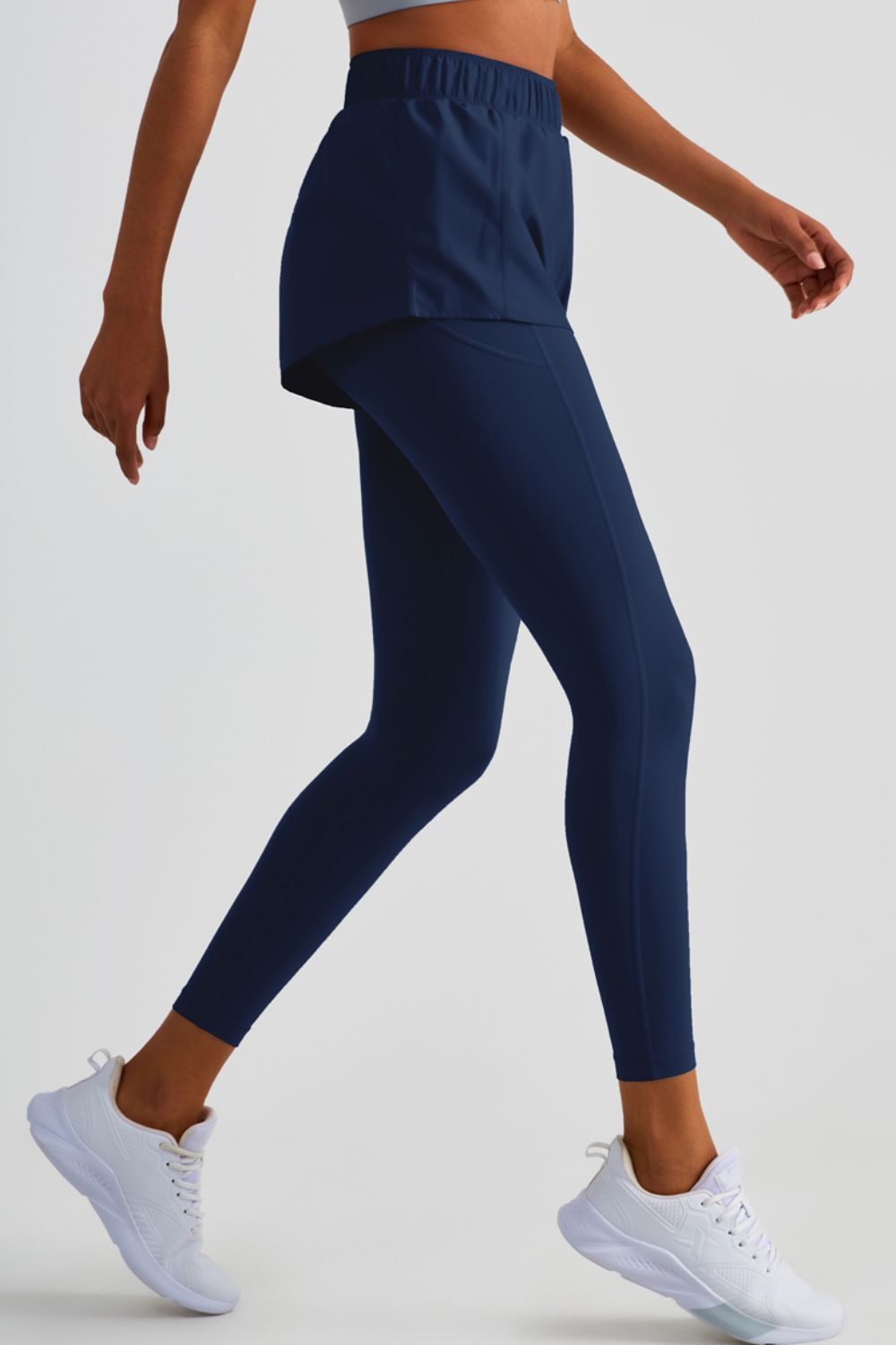 elastic waist sports leggings