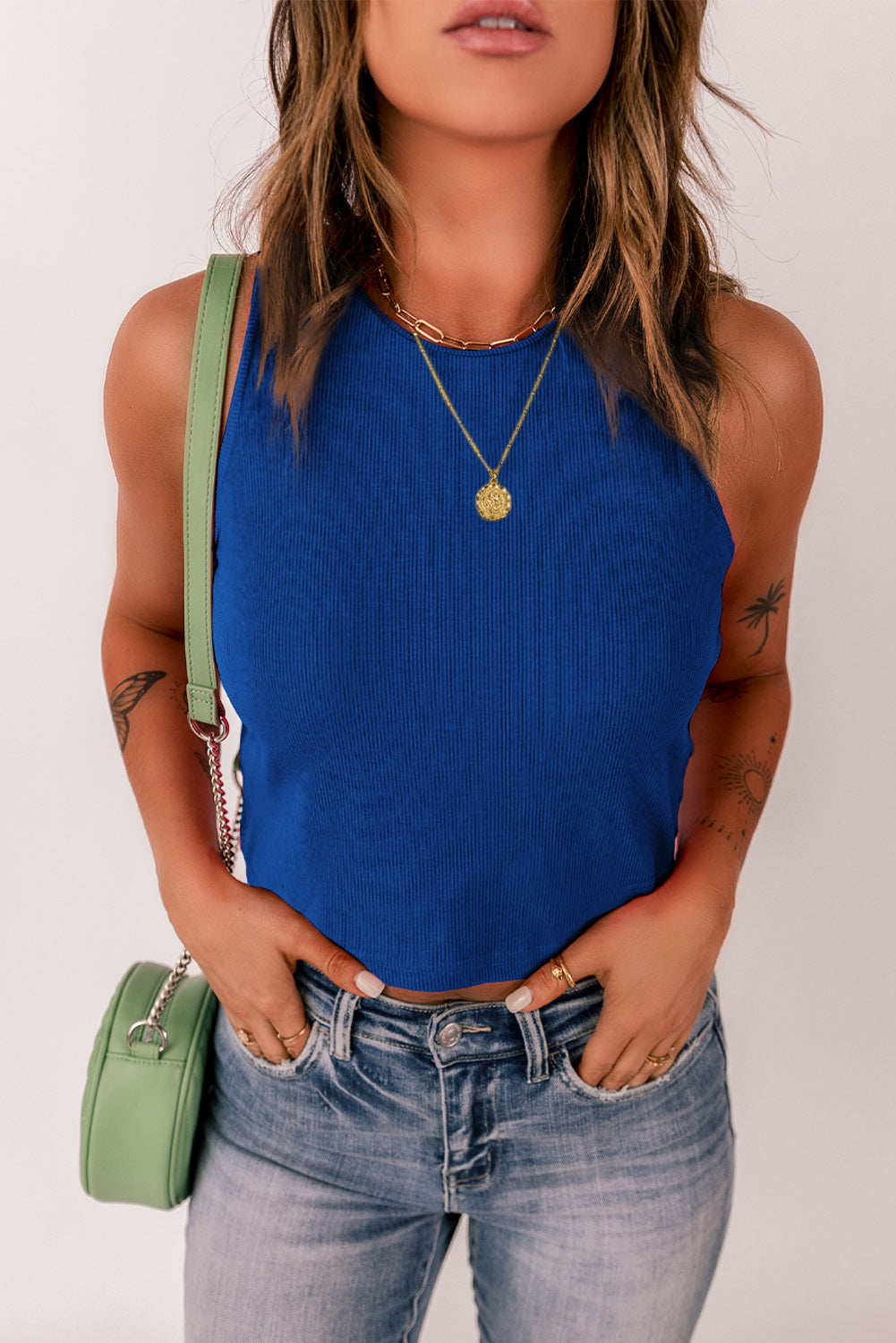 round neck tank top