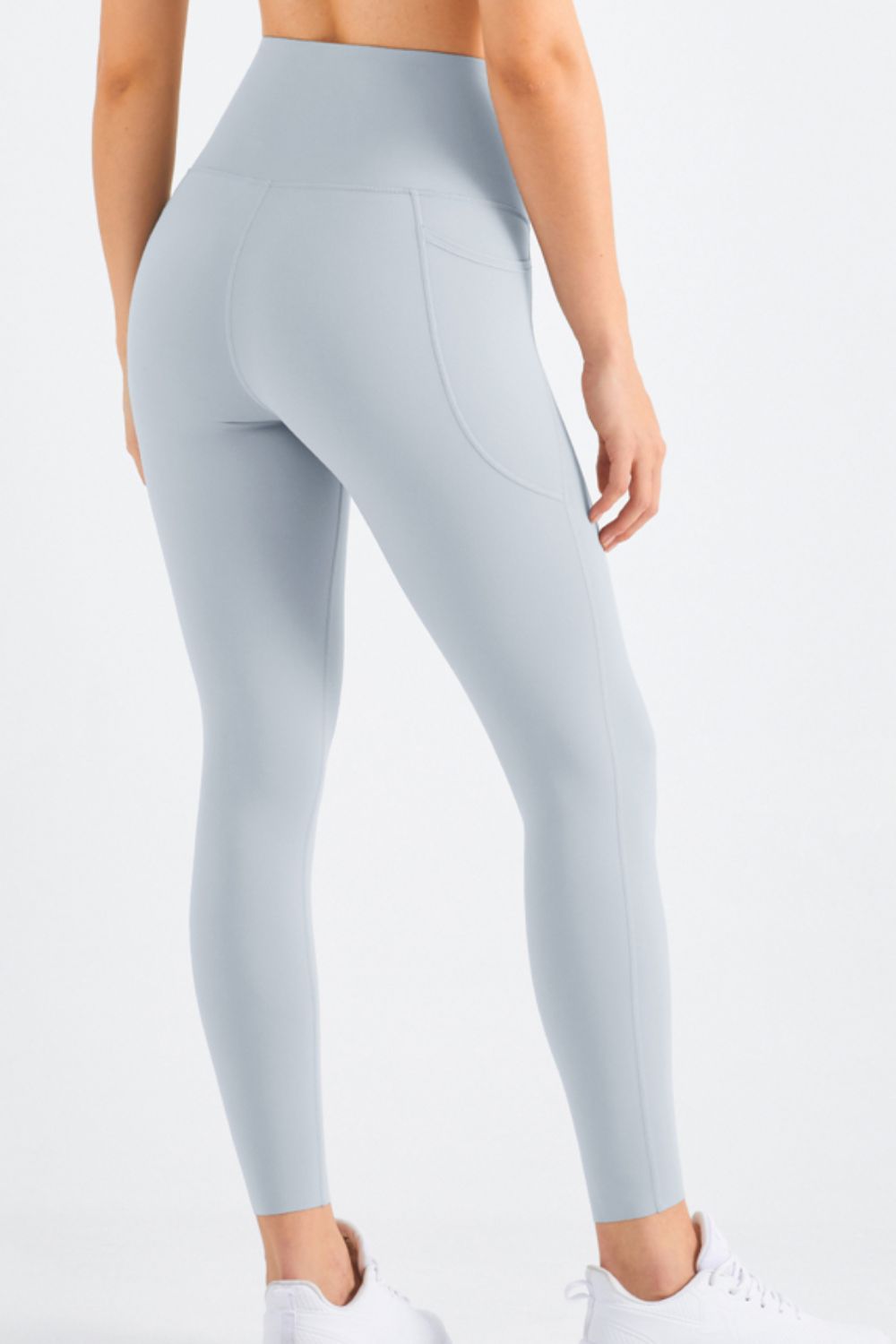 highly stretchy elastic waistband pocket yoga leggings