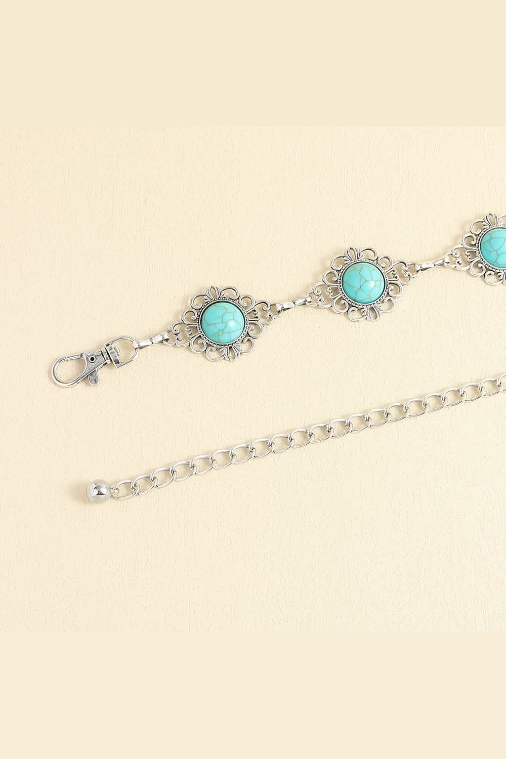 vintage turquoise alloy belt