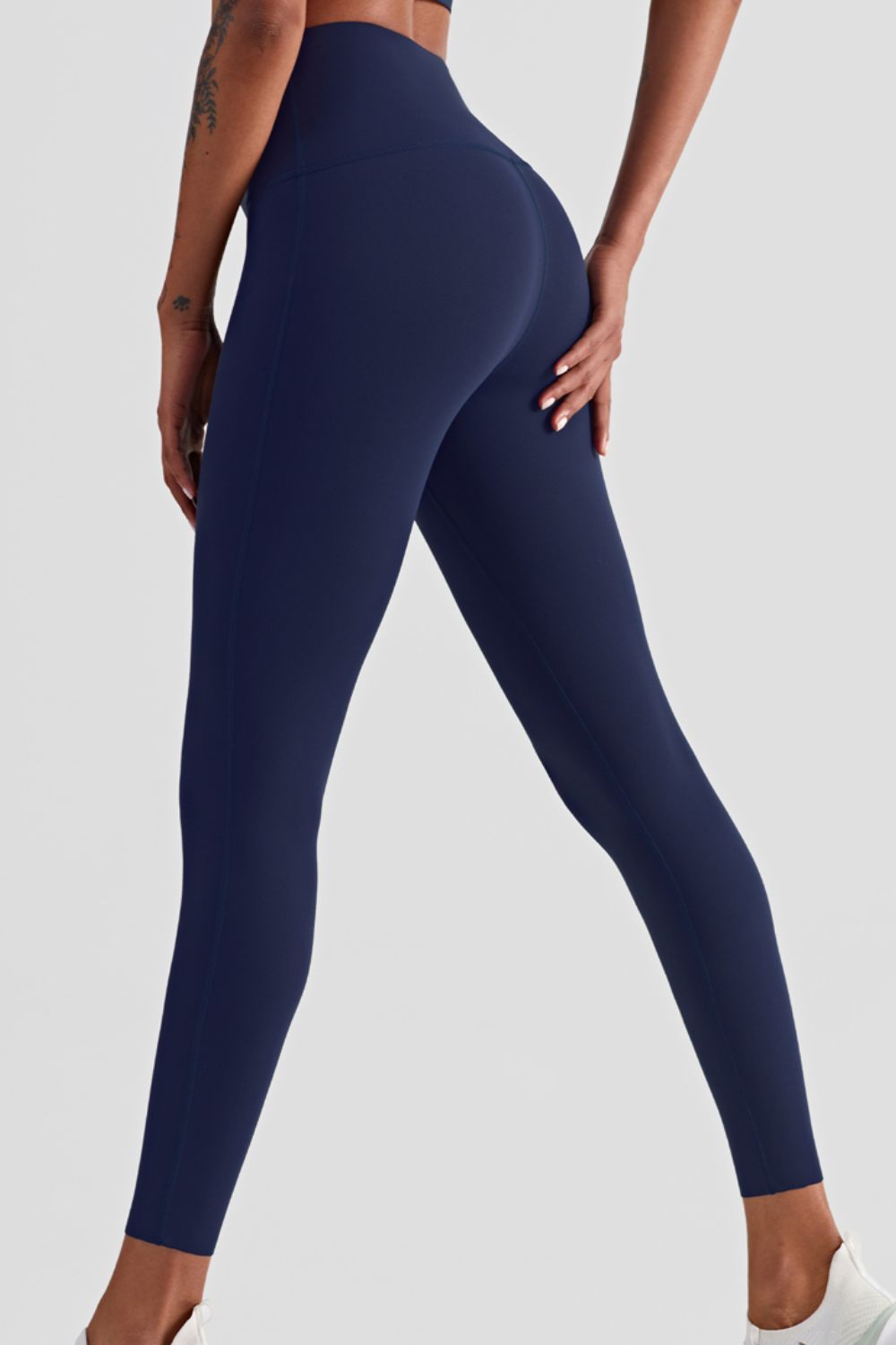 high waist seamless ankle-length yoga leggings