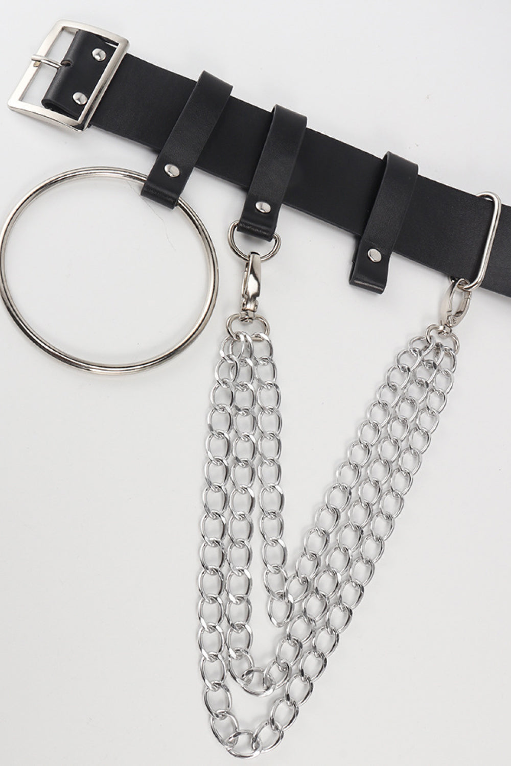 pu belt with chain