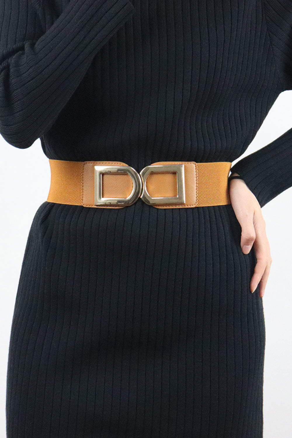 double d buckle pu belt