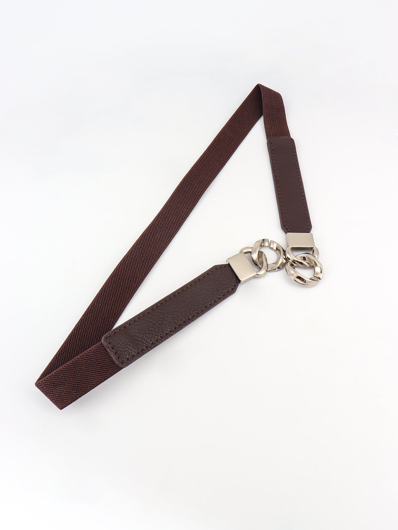 zinc alloy buckle elastic pu belt