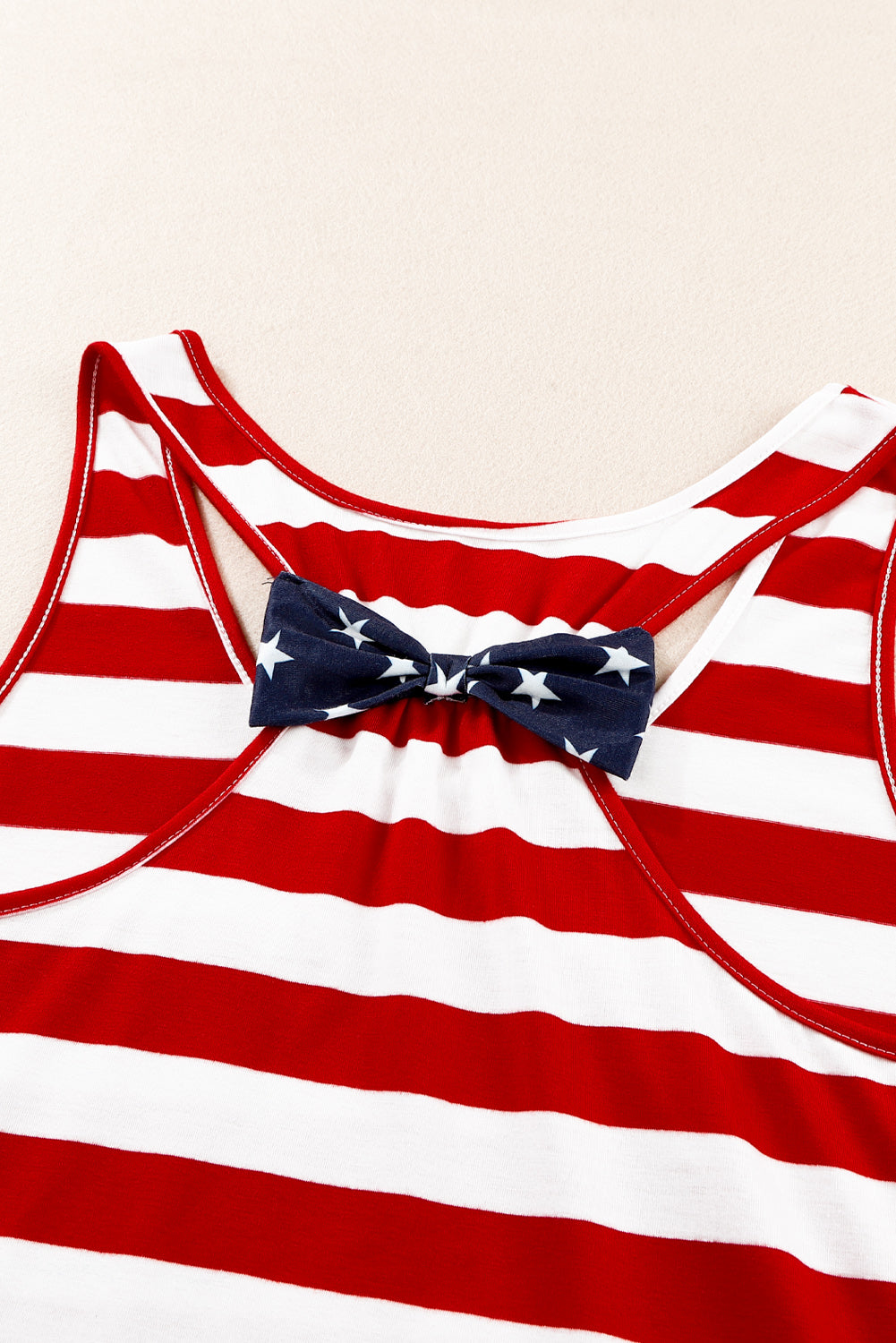 star and stripe scoop neck tank
