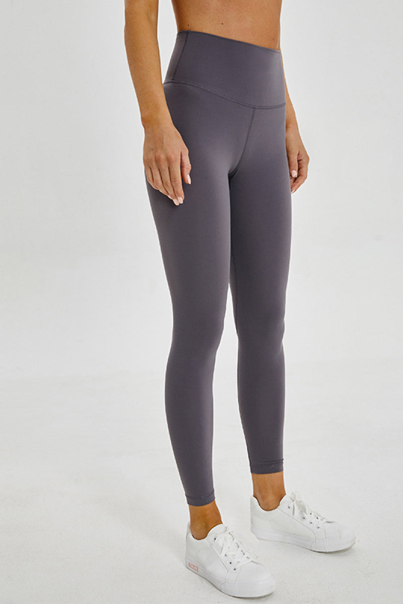 wide seamless band waist sports leggings