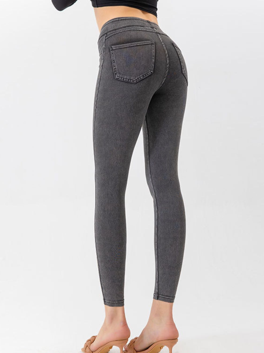 high waist cropped jeans