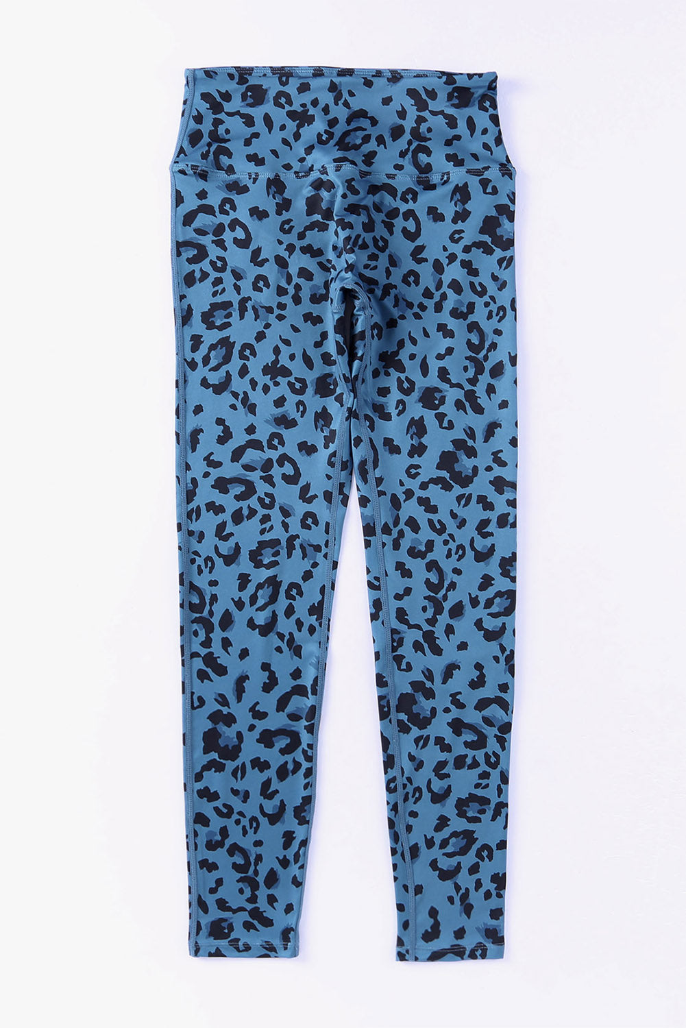 leopard print wide waistband leggings