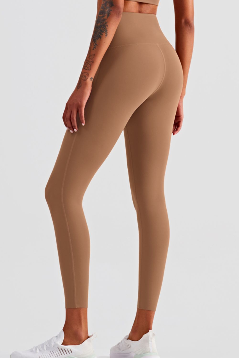 high waist seamless ankle-length yoga leggings