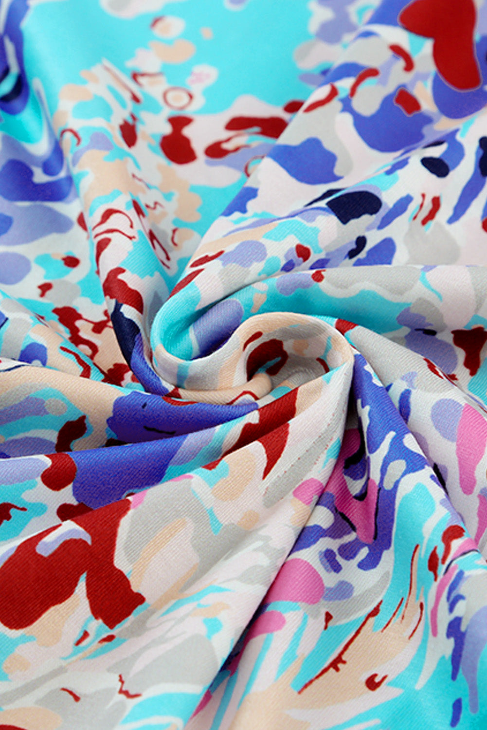 printed round neck tank top