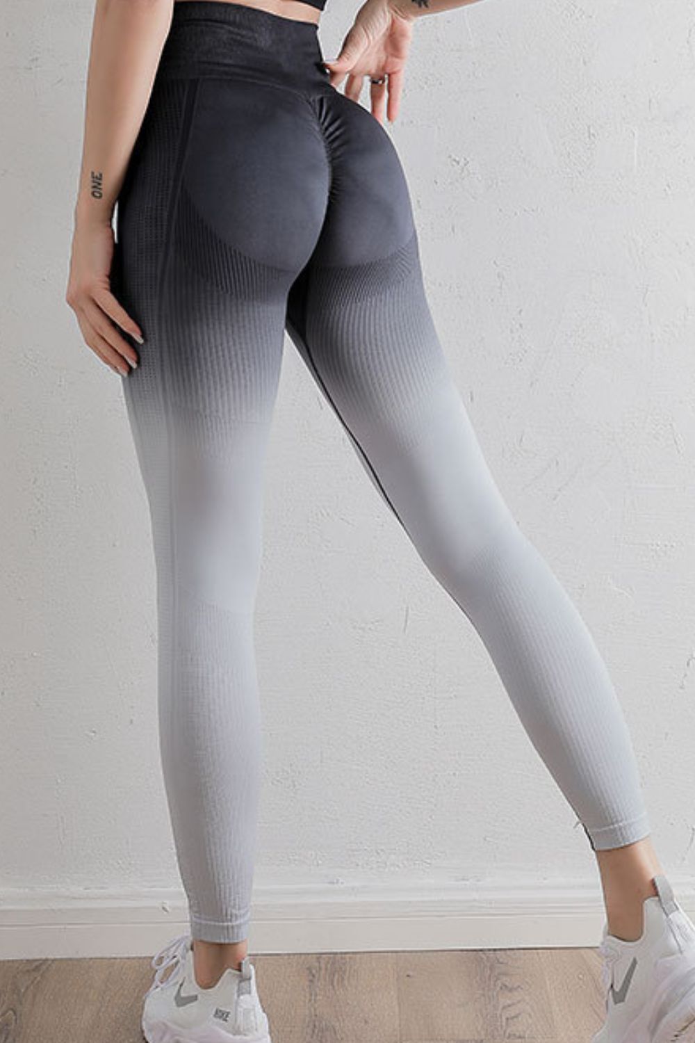 gradient high waist sports leggings