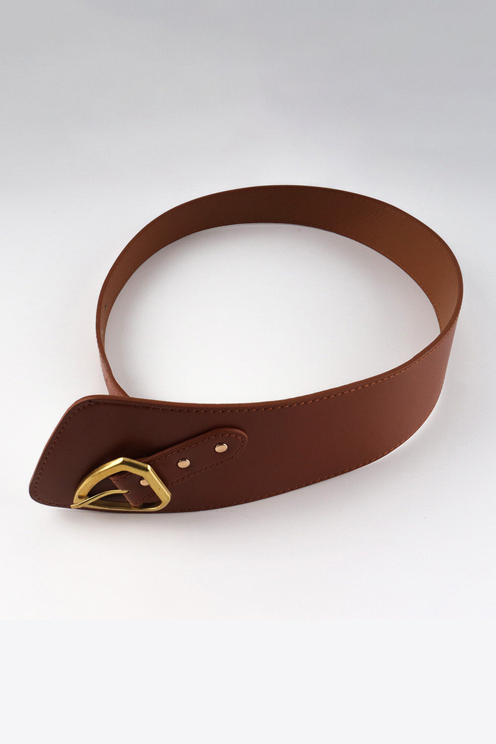 irregular pu leather belt