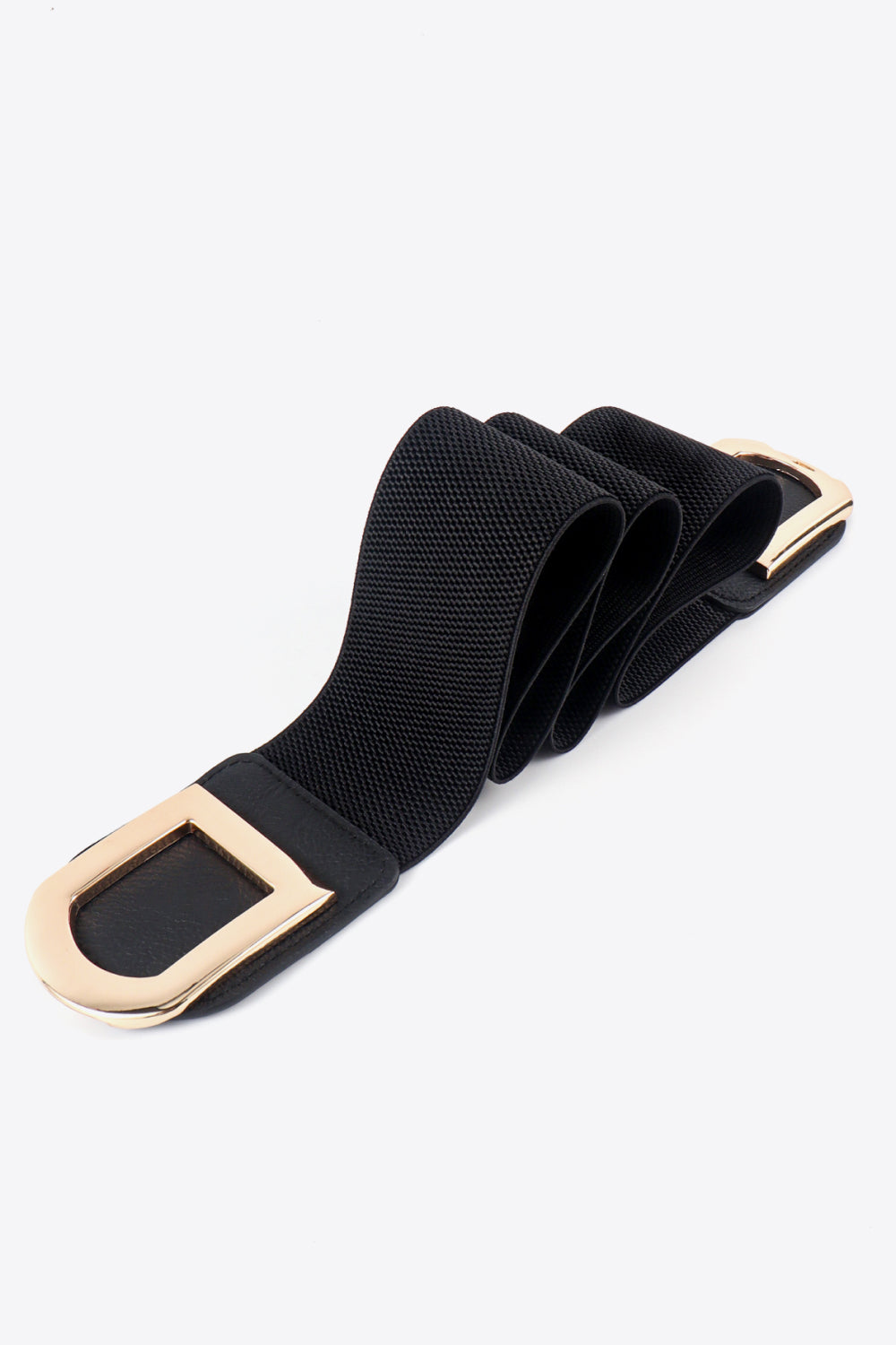 double d buckle pu belt