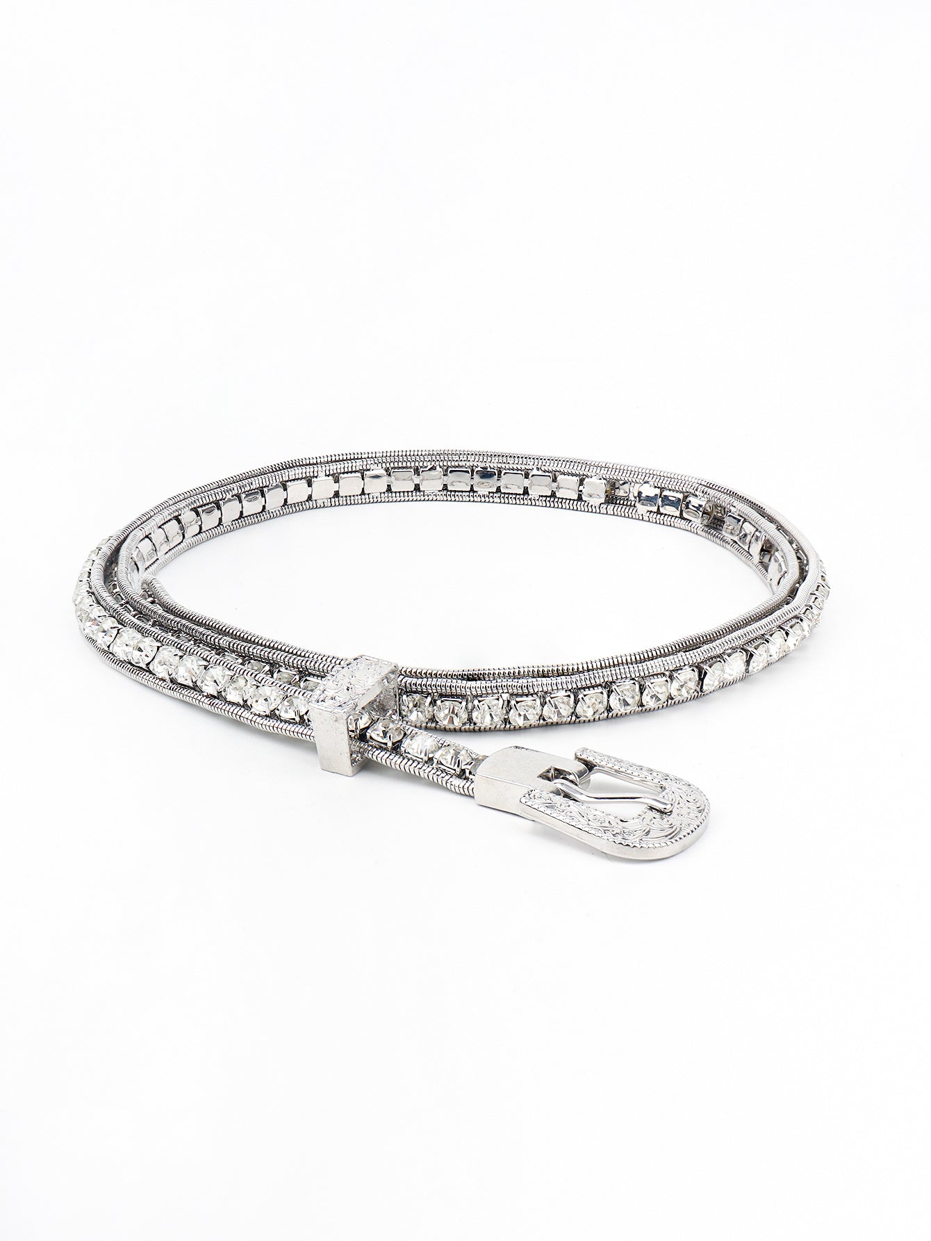 rhinestone metal belt