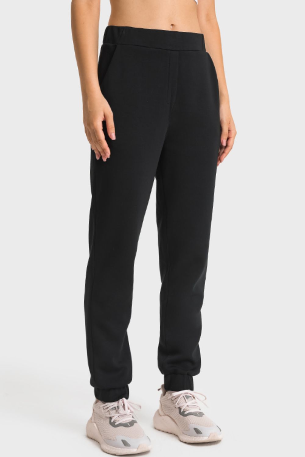 pull-on joggers with side pockets