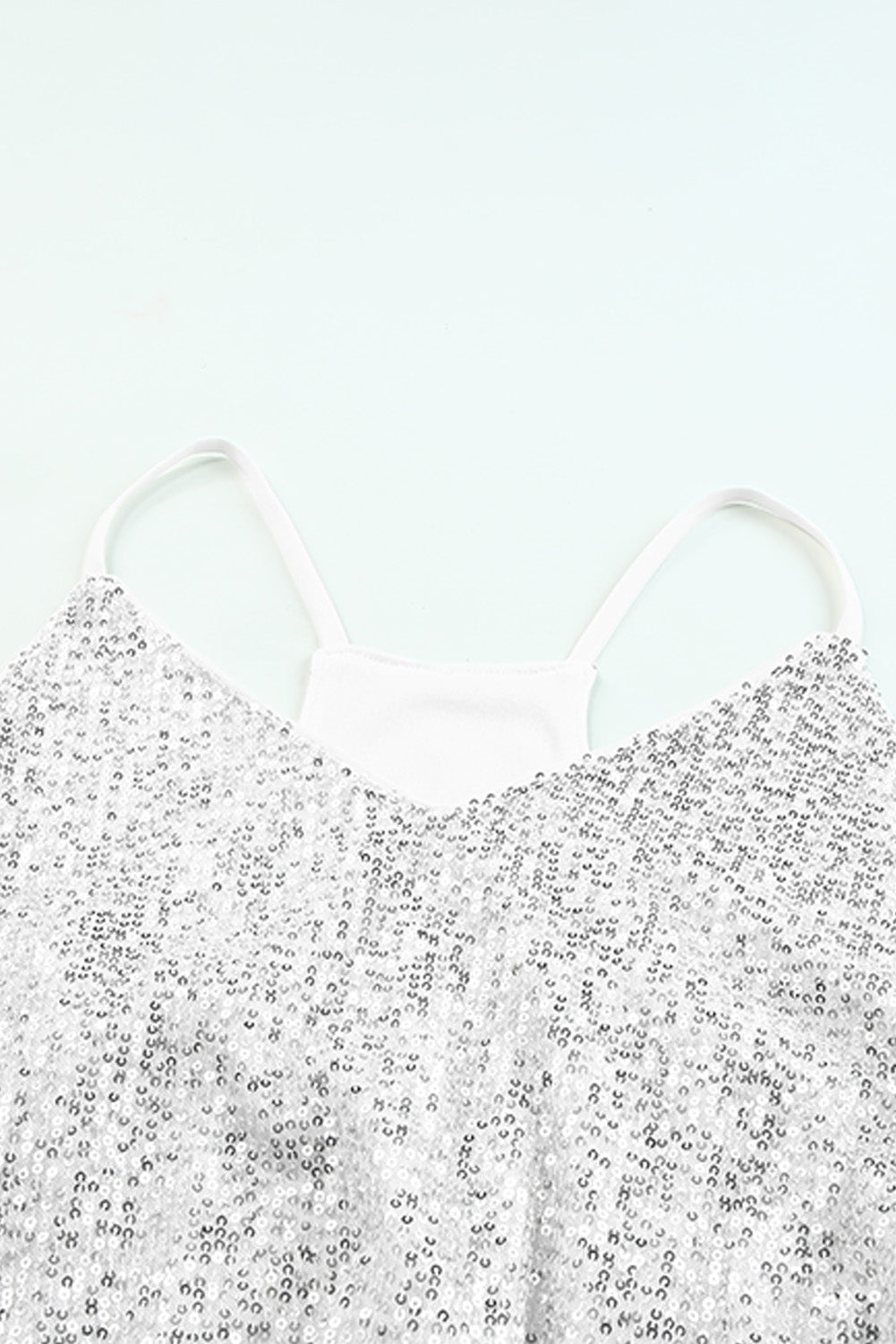 sequin v-neck cami top