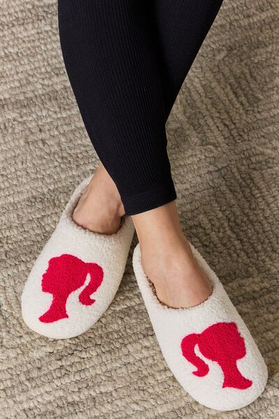 melody graphic cozy slippers