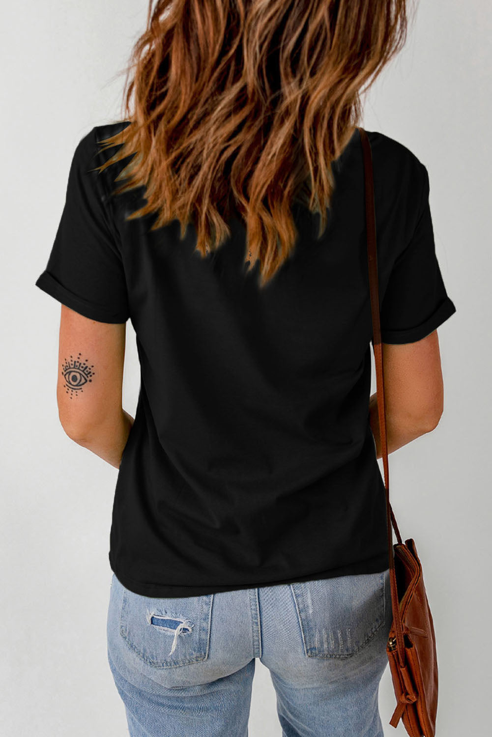 slogan graphic short sleeve t-shirt