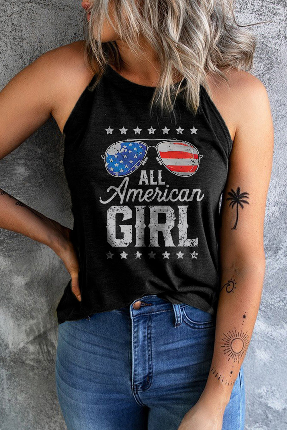 all american girl graphic tank