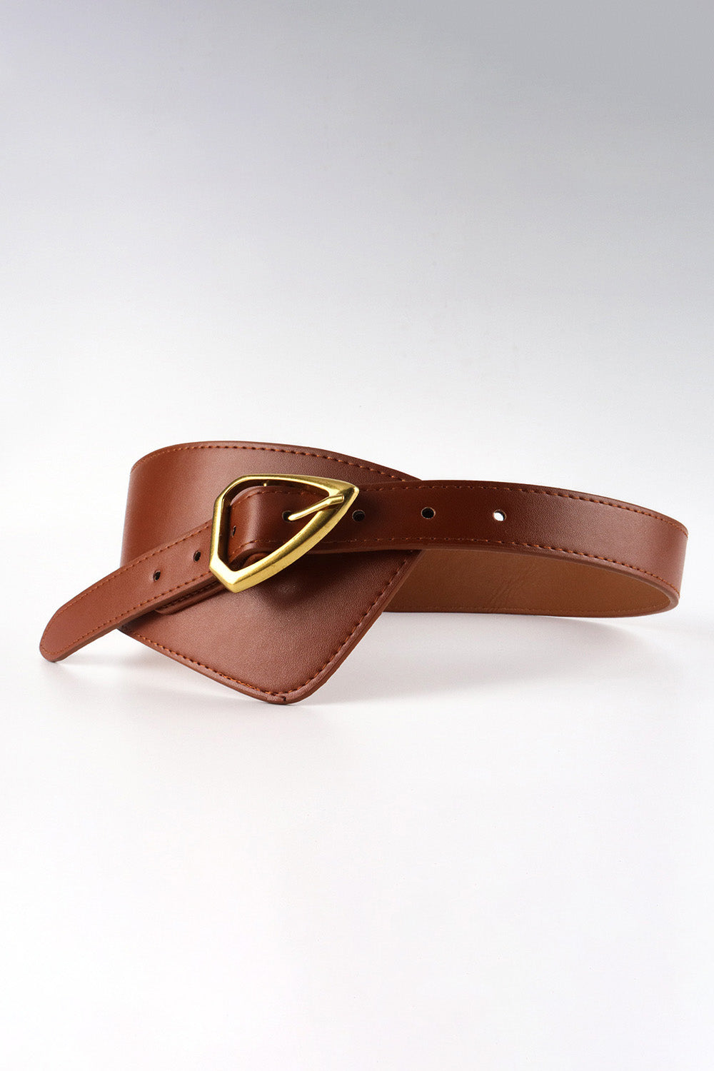 irregular pu leather belt