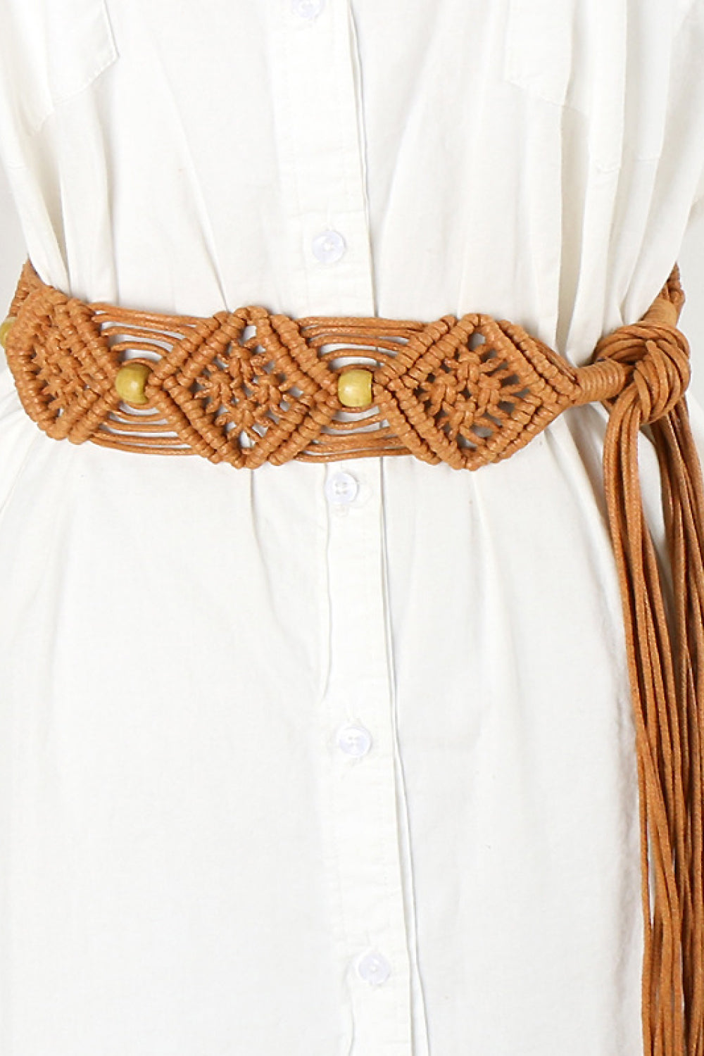 braid belt with fringes