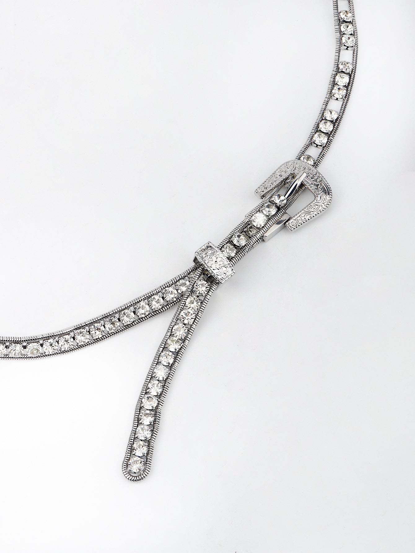 rhinestone metal belt