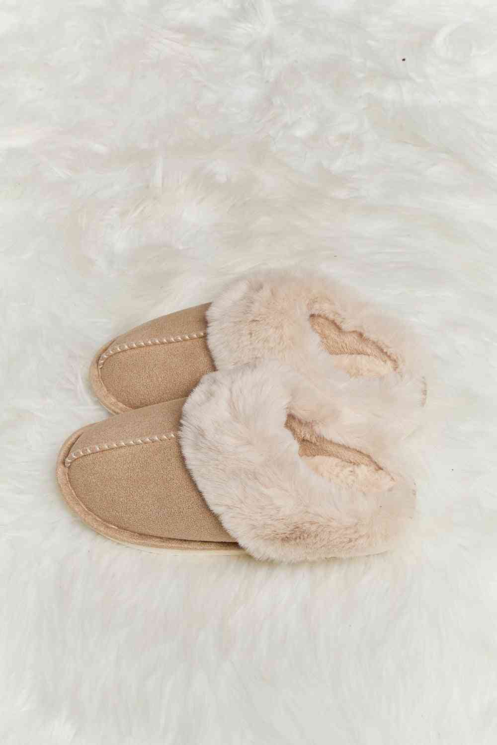 melody fluffy indoor slippers