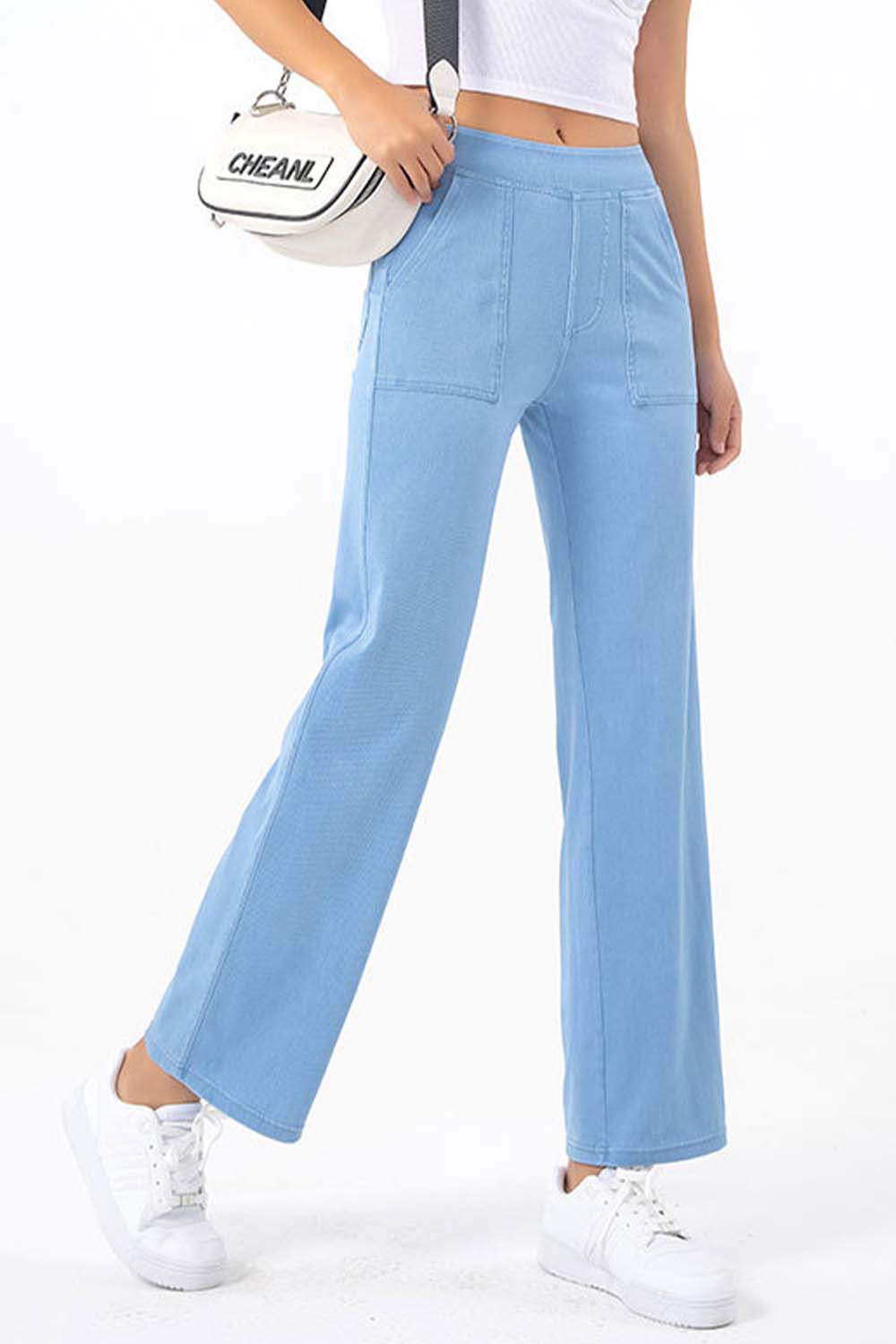 pocketed long jeans