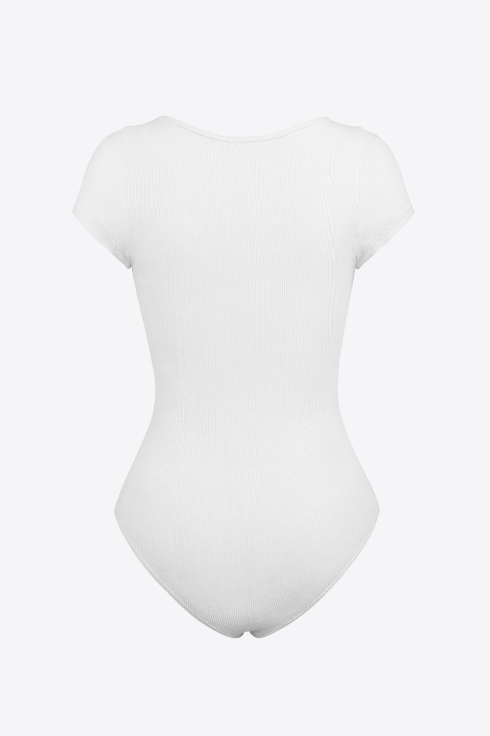 scoop neck short sleeve bodysuit