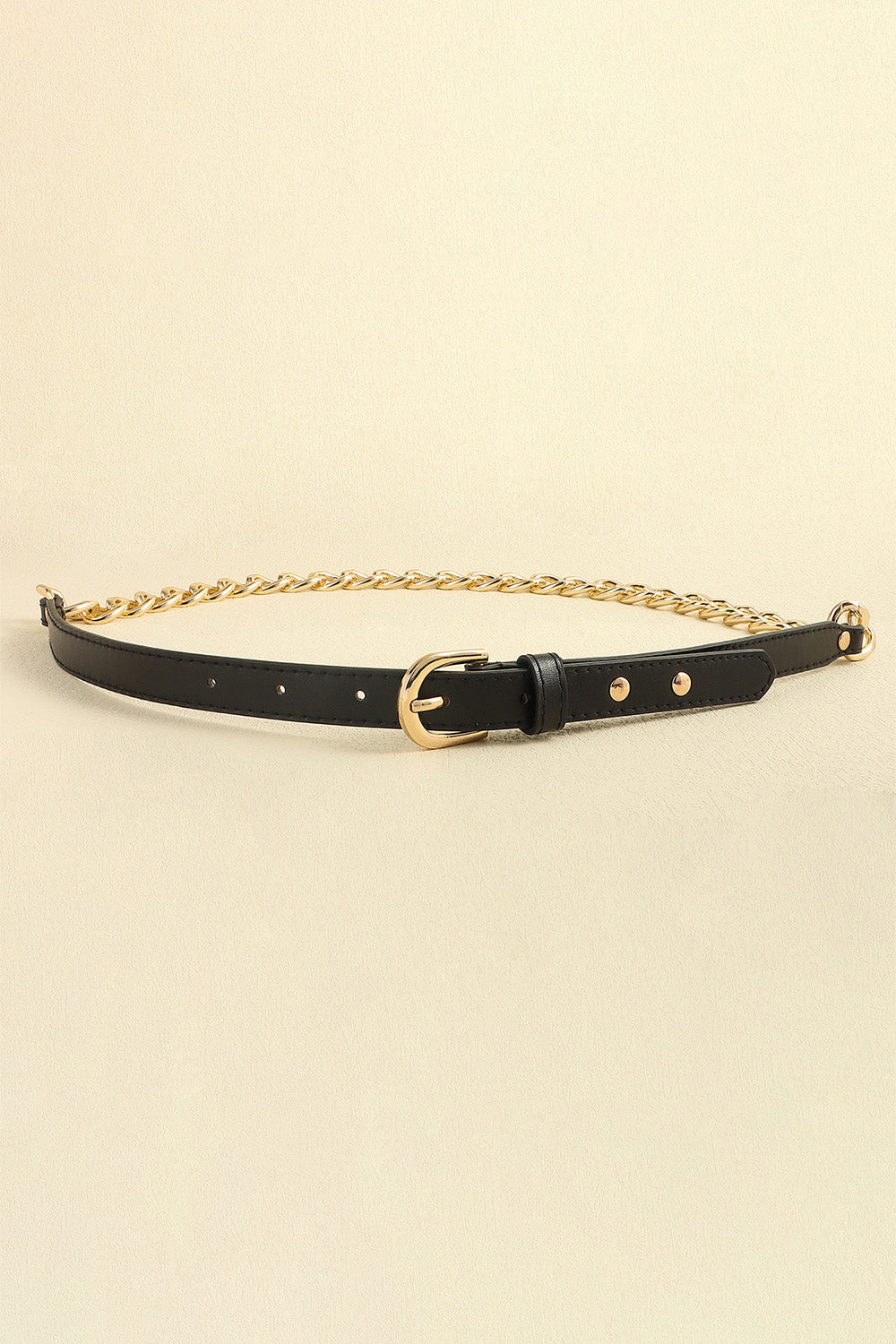 pu leather chain belt