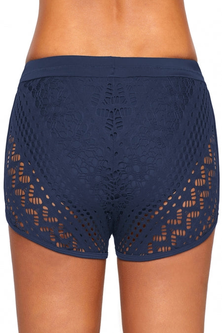 tied lace swim bottoms