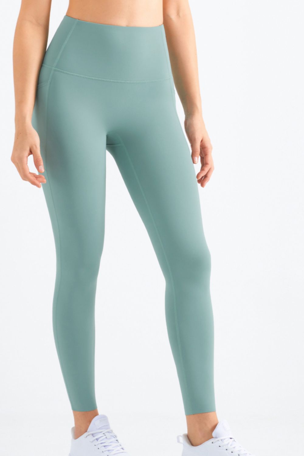 highly stretchy elastic waistband pocket yoga leggings