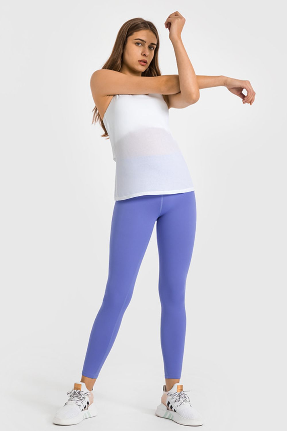 high waist ankle-length yoga leggings