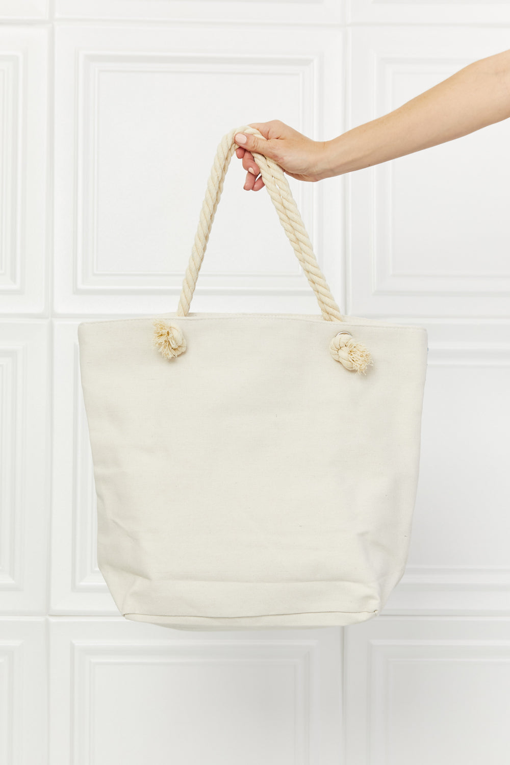 justin taylor picnic date tassel tote bag