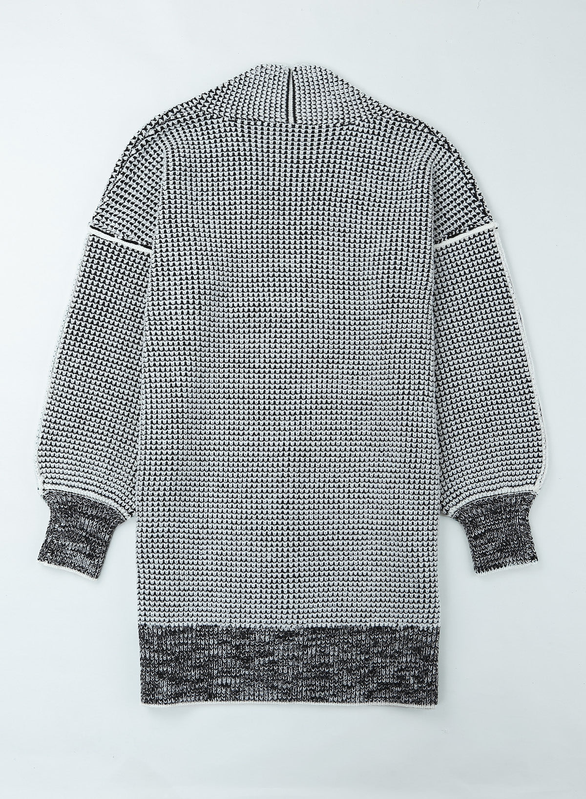 woven right heathered open front longline cardigan