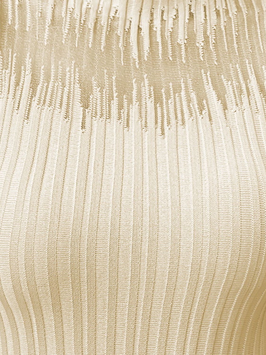 mock neck ribbed knit tank